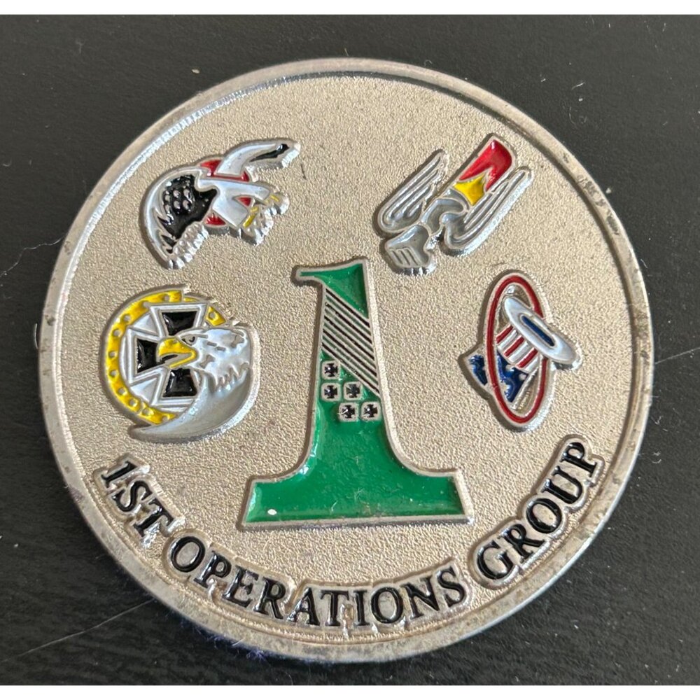 1st Operations Group Coin Americas First Team 1918 Military Aut Vincere Aut Mori